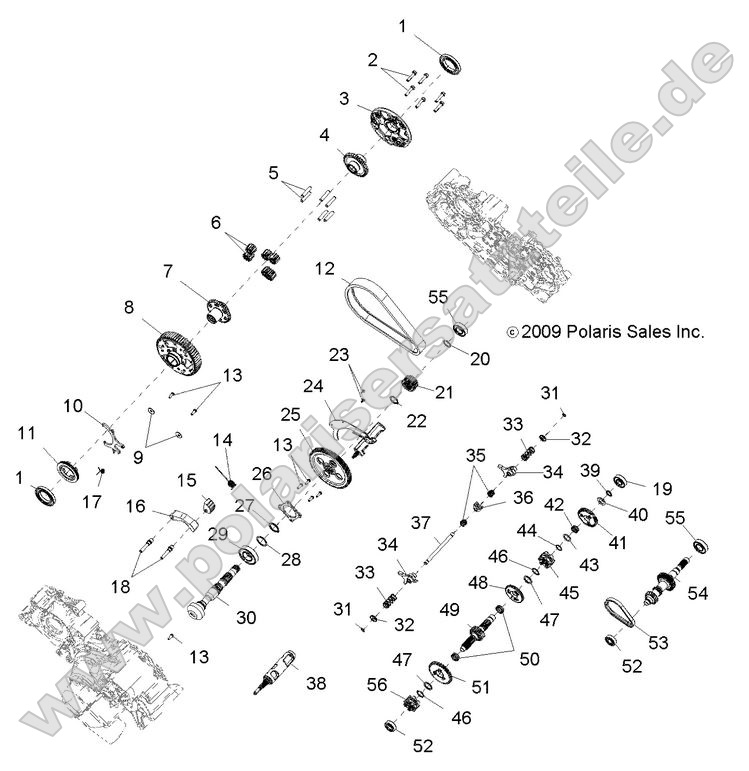 Drive Train, Main Gearcase internal