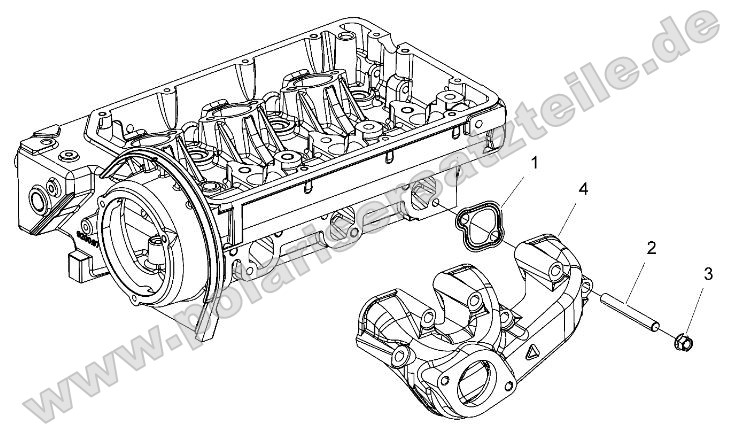 Engine, Exhaust Manifold w/ Front Outlet Engine, Exhaust Manifold w/ Front Outlet