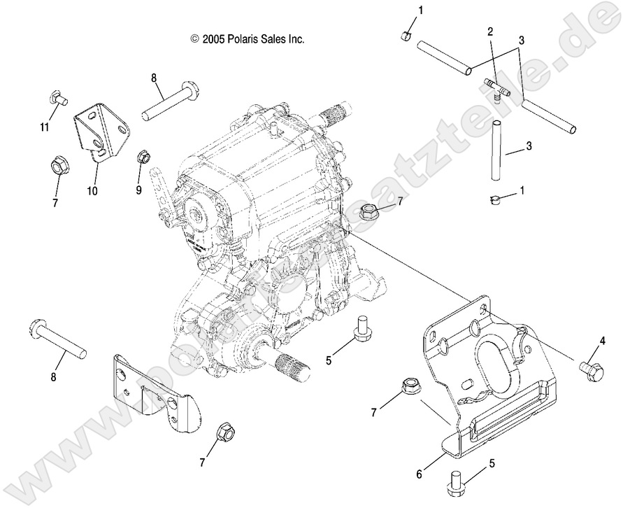 DRIVE TRAIN, MAIN GEARCASE MOUNTING DRIVE TRAIN, MAIN GEARCASE MOUNTING