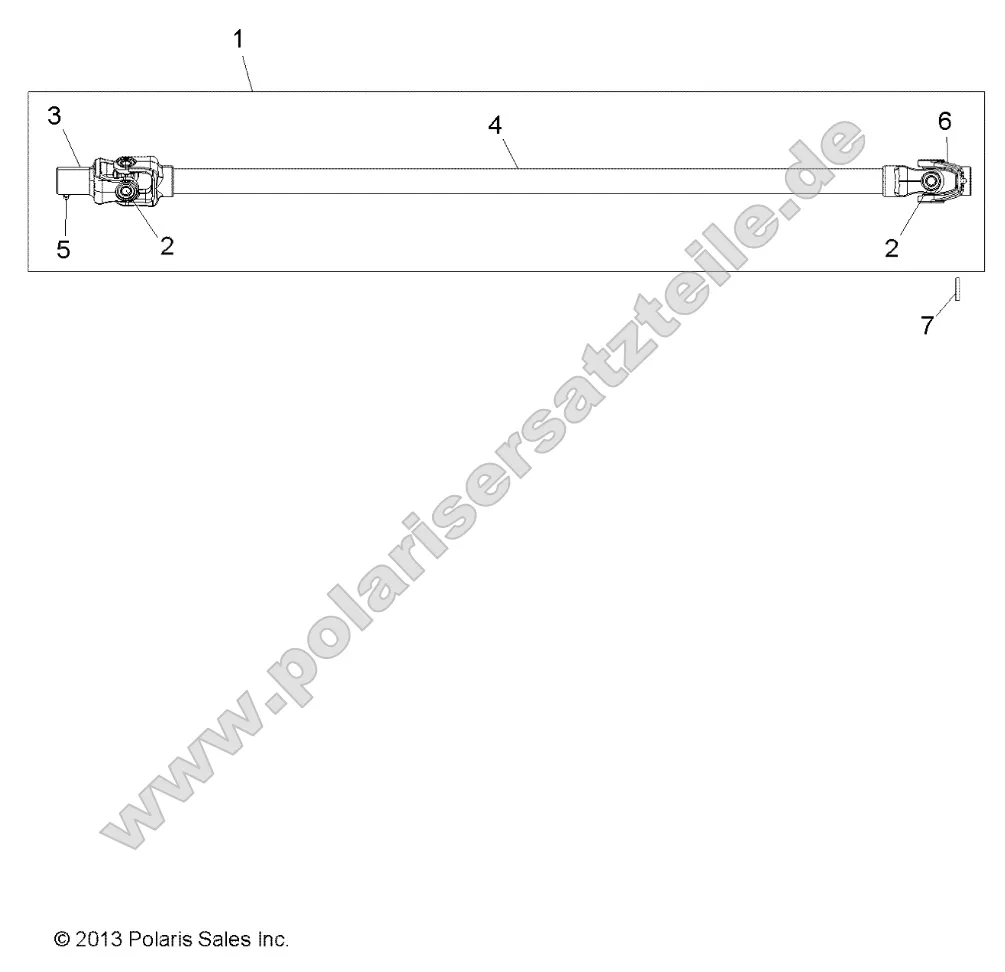 Drive Train, Front Prop Shaft Drive Train, Front Prop Shaft