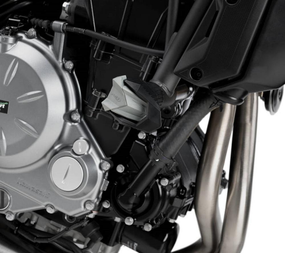 Puig Sturzpads R19 Crash Pads schwarz - Kawasaki Z650 2017-22 | Z650 RS 2022-