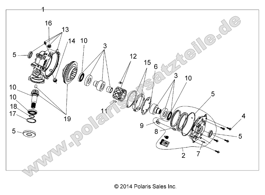 Drive Train, Front Gearcase