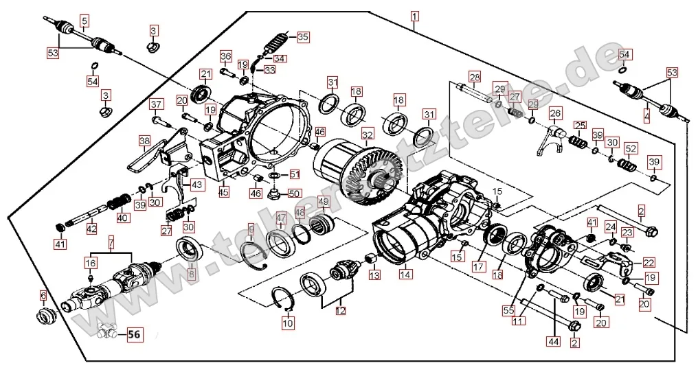 Differenzial vorne Differenzial vorne