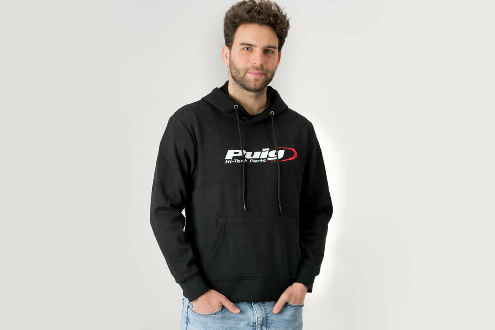 PUIG HOODIE PUIG HI-TECH PARTS GRÖSSE XS C/SCHWARZ - 3746N