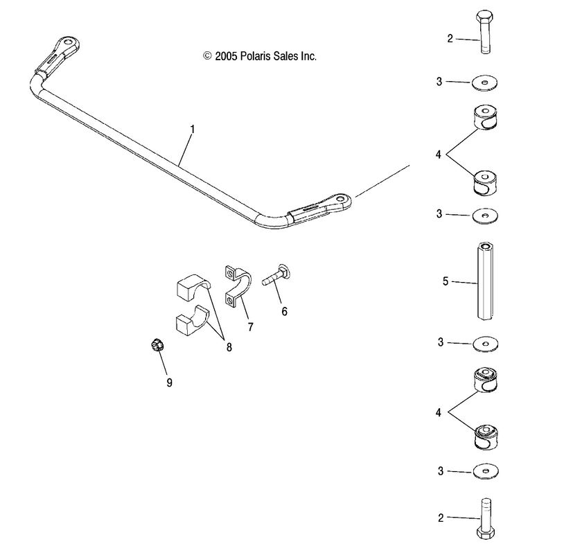 STABILIZER BAR, REAR