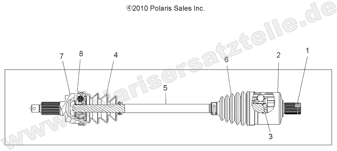 DRIVE TRAIN, DRIVE SHAFT, FRONT DRIVE TRAIN, DRIVE SHAFT, FRONT