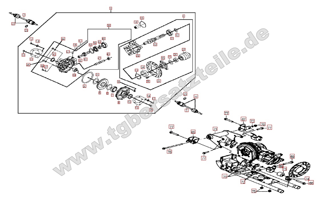 Differenzial hinten - Dämpfungselement