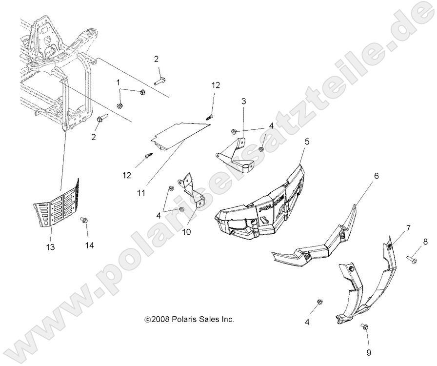 BODY, FRONT BUMPER and MOUNTING BODY, FRONT BUMPER and MOUNTING