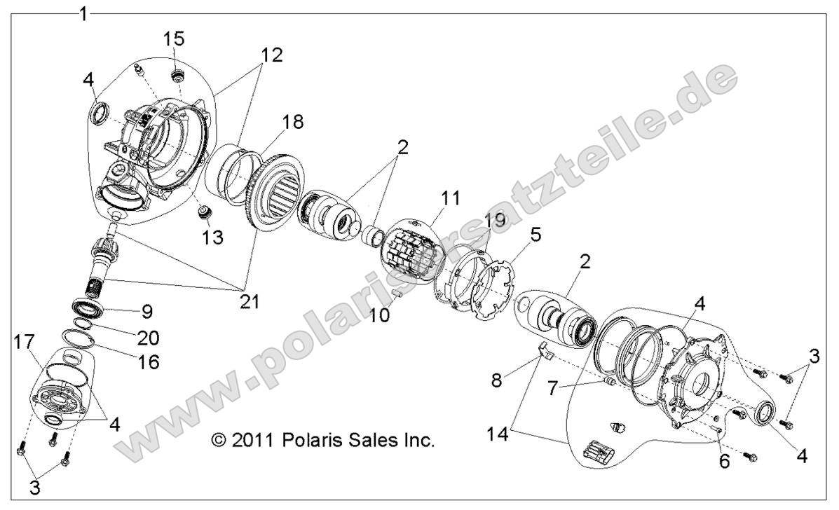 Drive Train, Front Gearcase Internals