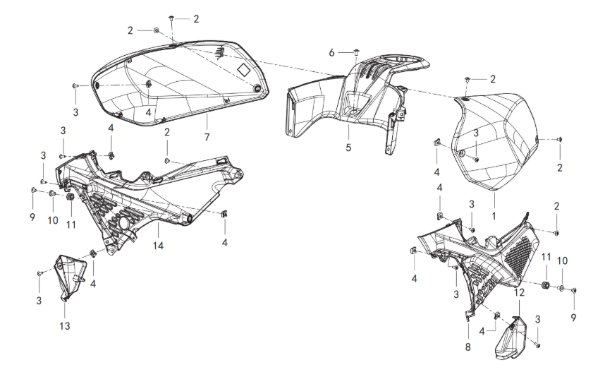 Kraftstofftankverkleidung Kraftstofftankverkleidung