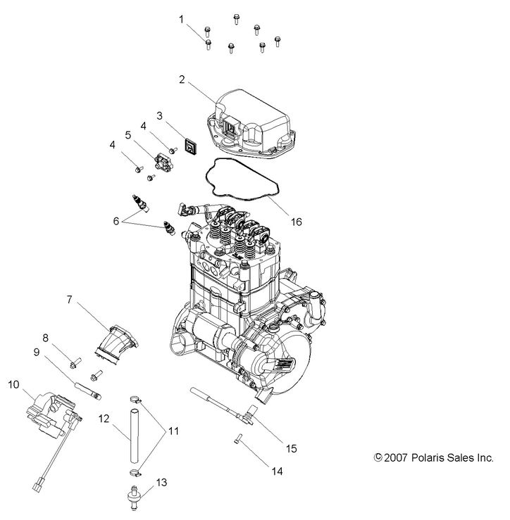 ENGINE, THROTTLE BODY MOUNTING