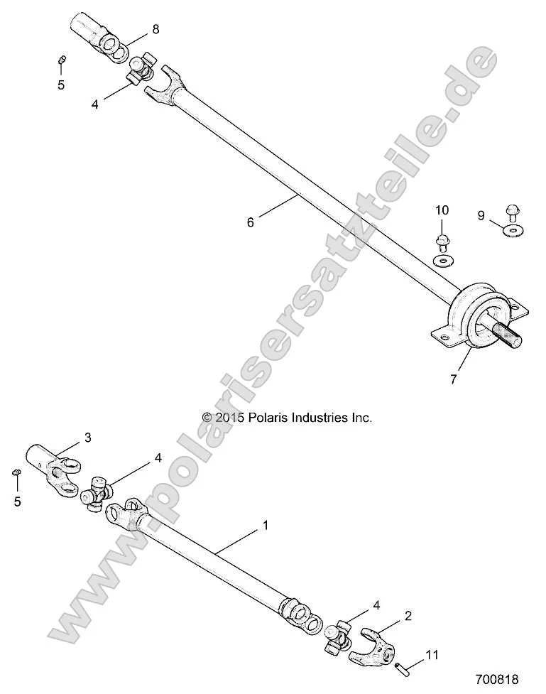 Drive Train, Front Prop Shaft Drive Train, Front Prop Shaft