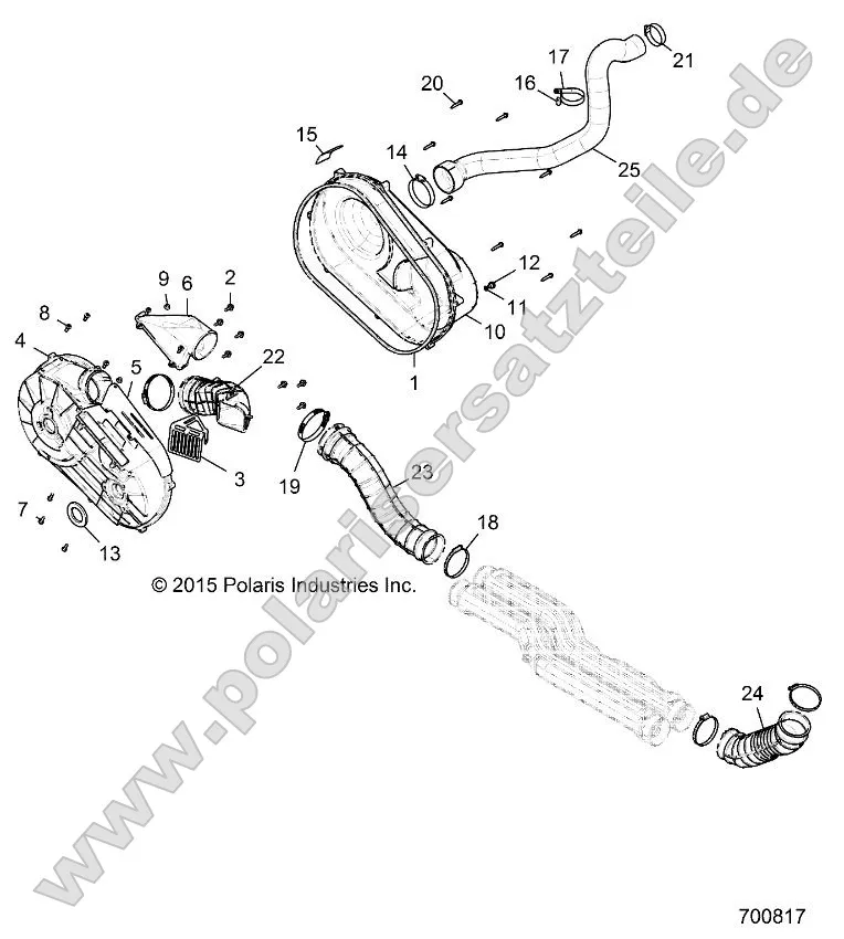 Drive Train, Clutch Cover and Ducting