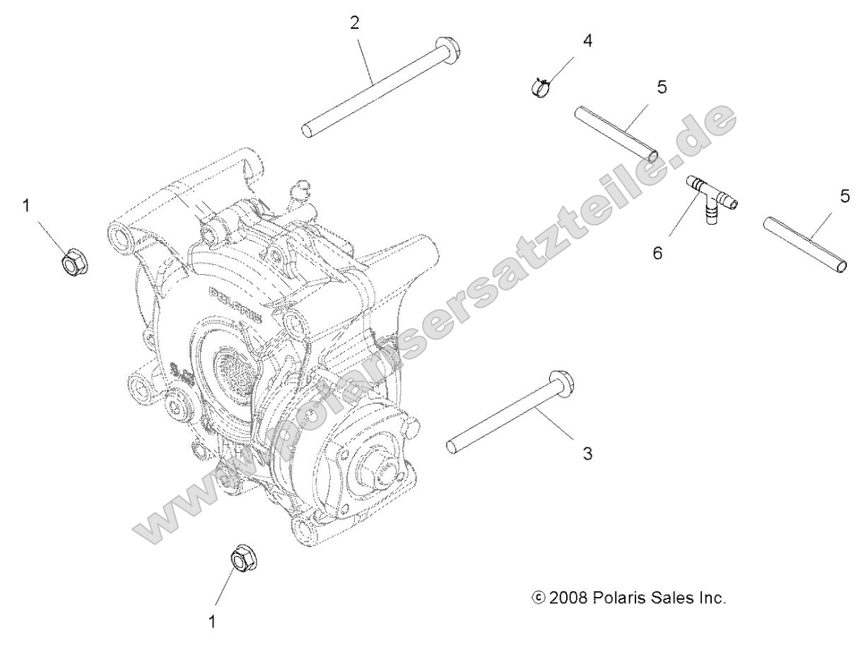 Drive Train, Gearcase Mounting, Rear Drive Train, Gearcase Mounting, Rear