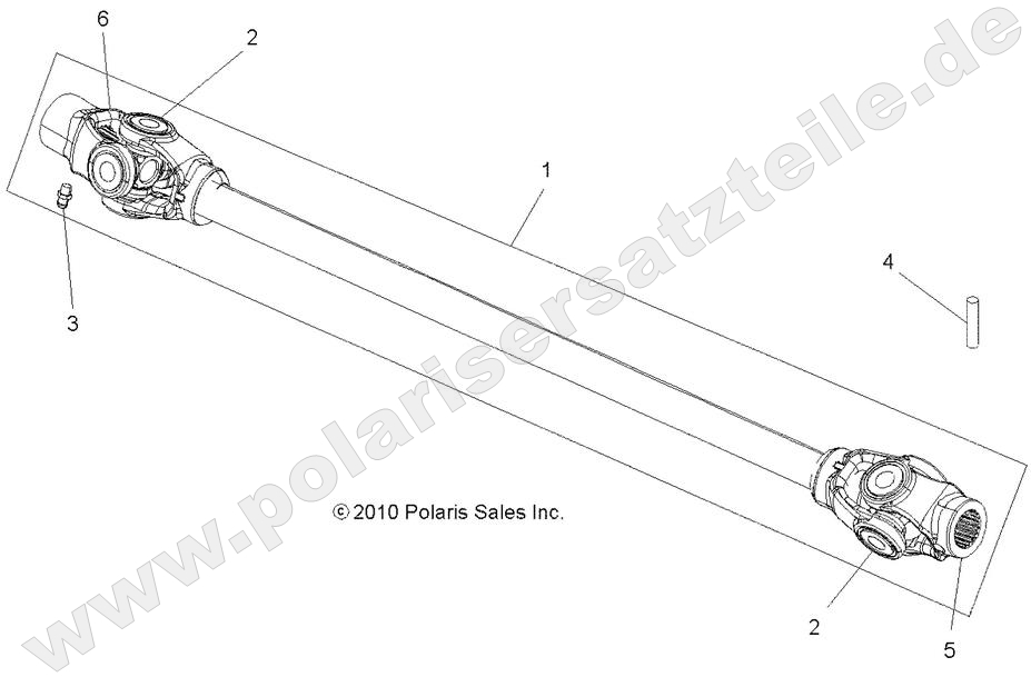 DRIVE TRAIN, PROP SHAFT, FRONT
