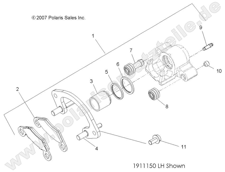 BRAKES, FRONT CALIPER