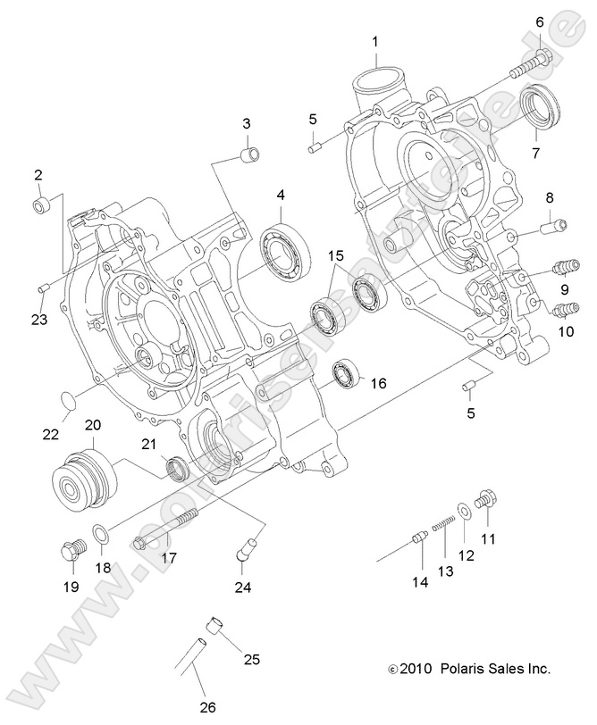 ENGINE, CRANKCASE ENGINE, CRANKCASE