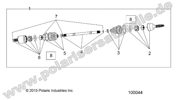 Drive Train, Front Half Shaft