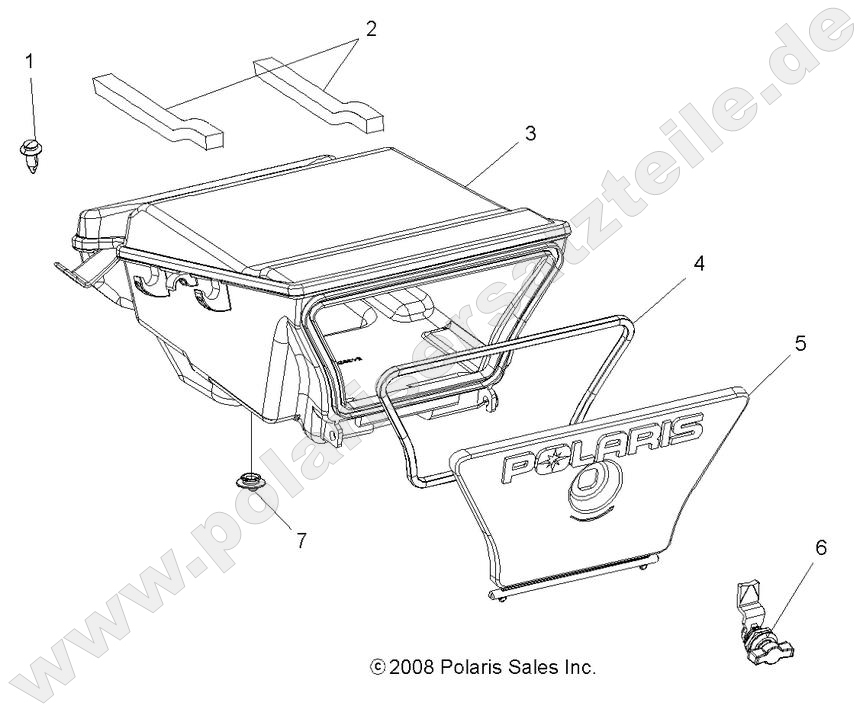 BODY, REAR STORAGE BOX