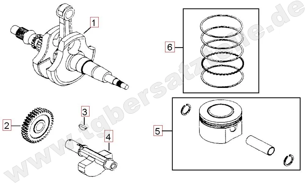 Kurbelwelle - Kolben Kurbelwelle - Kolben