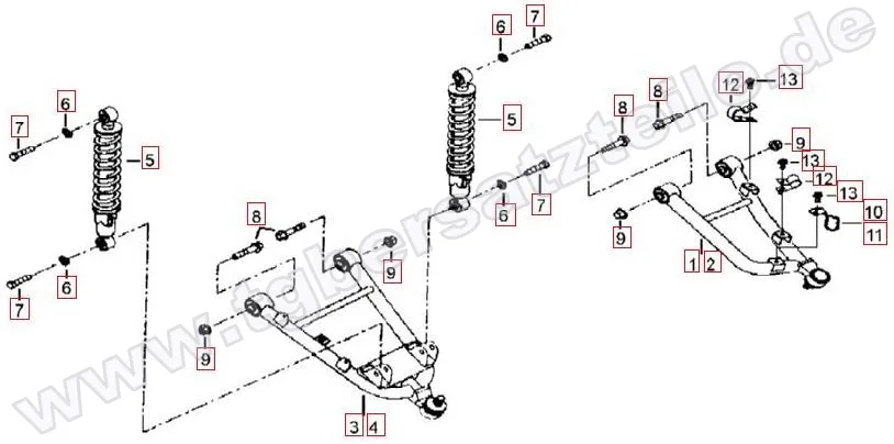 Federbein vorne Federbein vorne