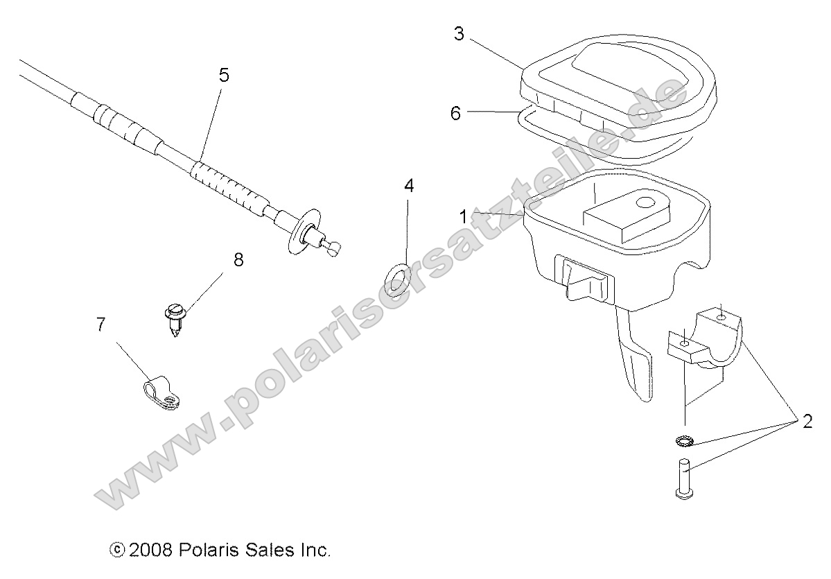 Steering, Controls and Throttle Asm. and Cable