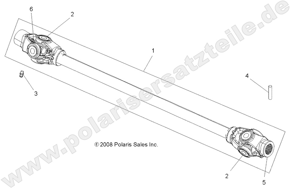 DRIVE TRAIN, PROP SHAFT, FRONT DRIVE TRAIN, PROP SHAFT, FRONT