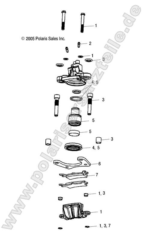 BRAKE CALIPER, REAR BRAKE CALIPER, REAR