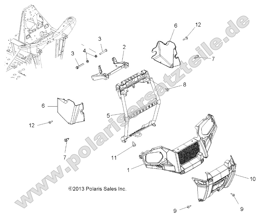 Body, Front Bumper and Mounting Body, Front Bumper and Mounting