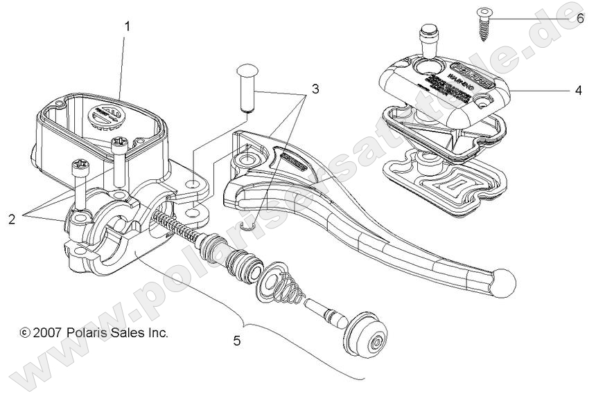 BRAKES, RIGHT HAND MASTER CYLINDER