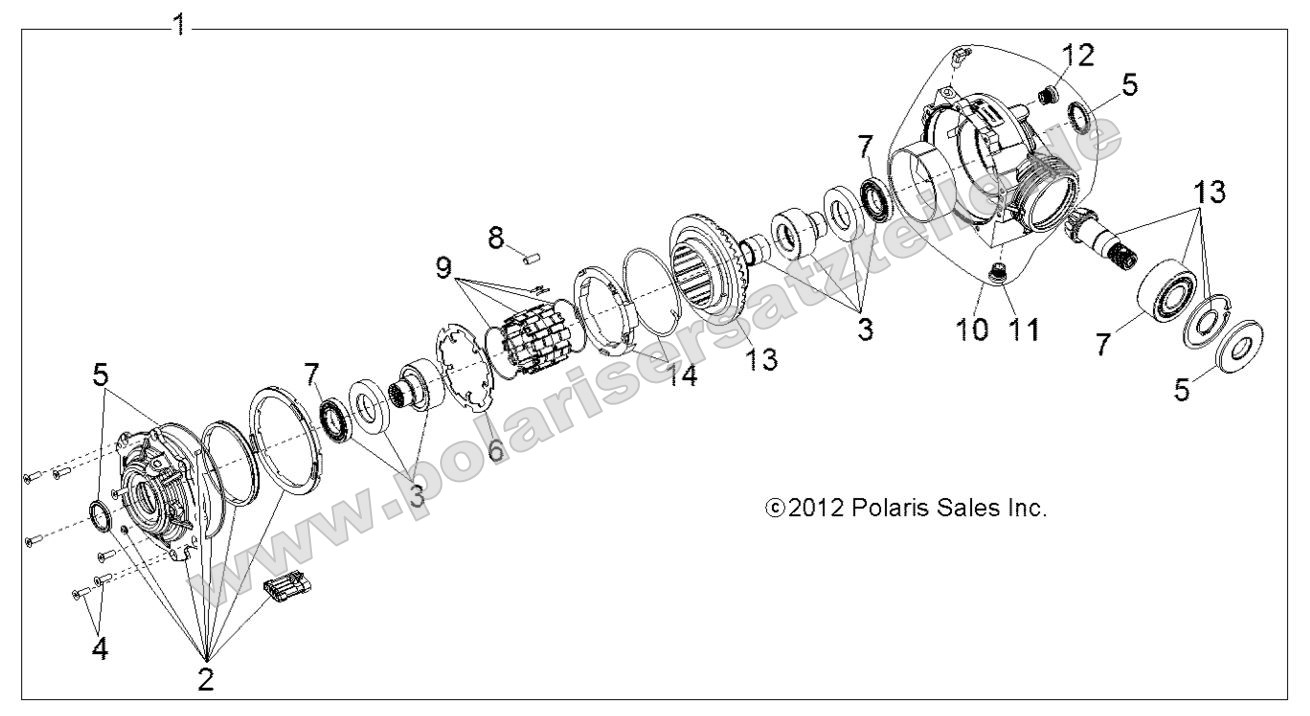 Drive Train, Front Gearcase Internals