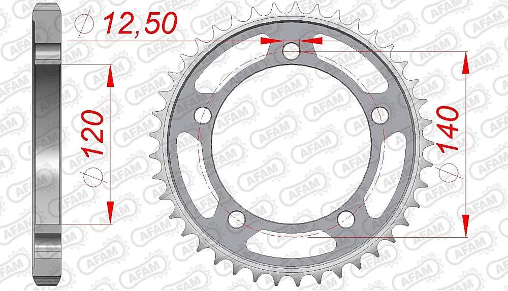 afam_kettenrad_hinten_14911 AFAM Kettensatz Stahl 530 XHR2-G 18x41 - Suzuki GSX 1400 2001-07