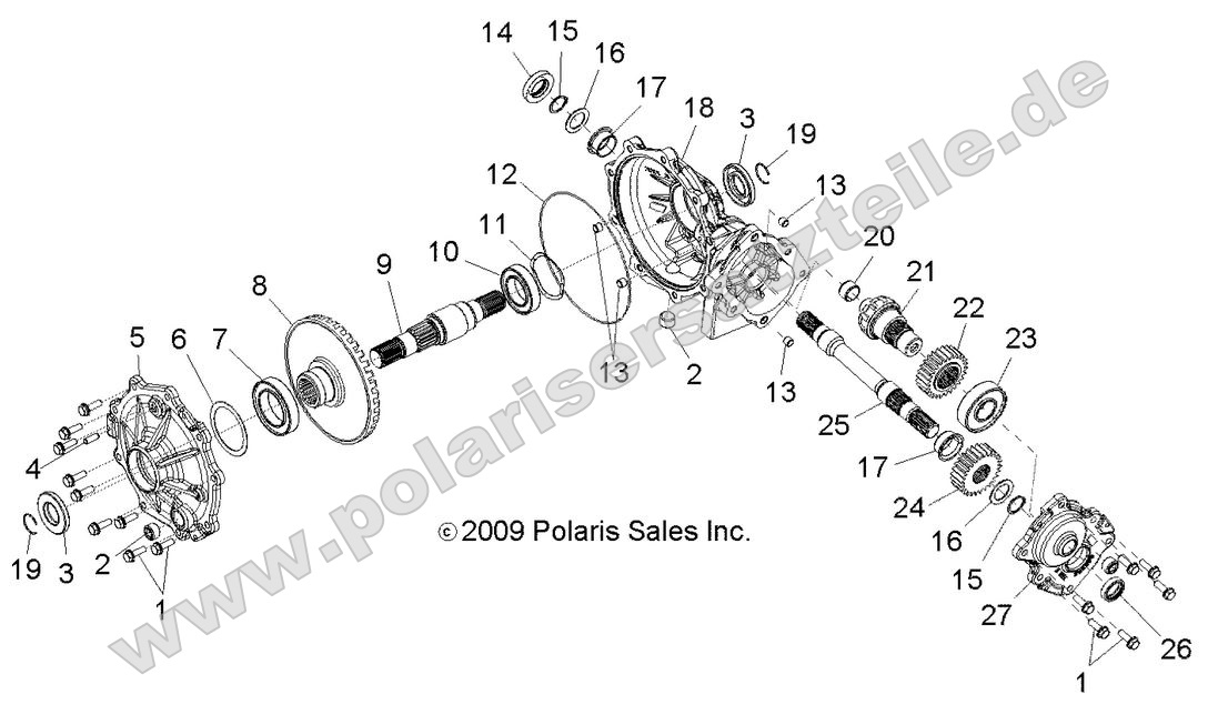 Drive Train, Mid Gearcase
