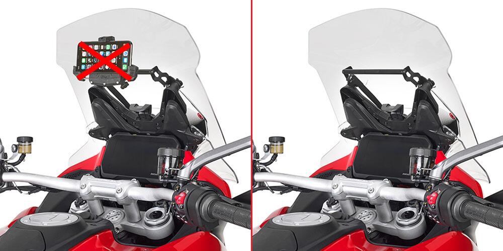 Givi-Querstange-fuer-Smartphone-Navihalterung-am-Windschild-Ducati-Multistrada-V4-2021-23-FB7413-2
