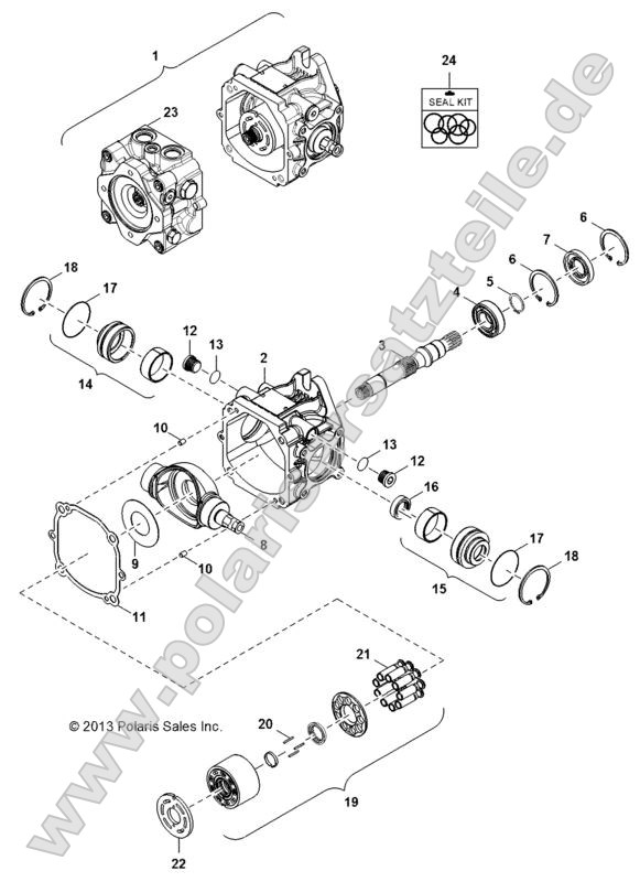 Hydraulics, Pump, Main Housing Hydraulics, Pump, Main Housing