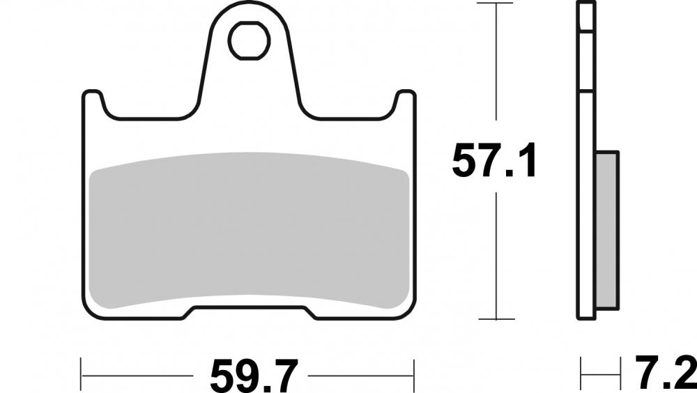 SBS Bremsbeläge LS Street Sinter ABE - 984LS