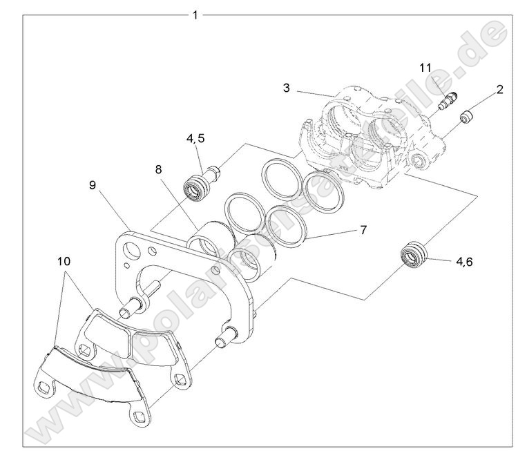 BRAKES, FRONT CALIPER