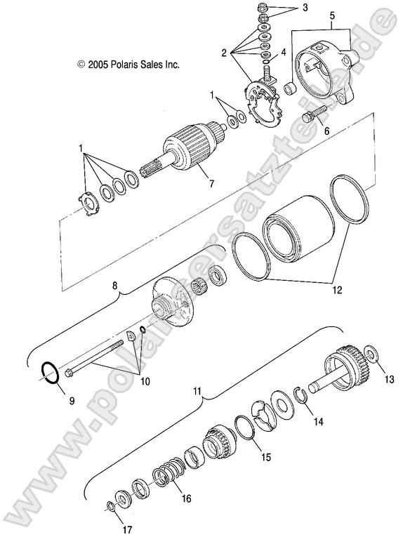 ENGINE, STARTING MOTOR ENGINE, STARTING MOTOR