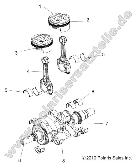 Engine, Crankshaft and Piston