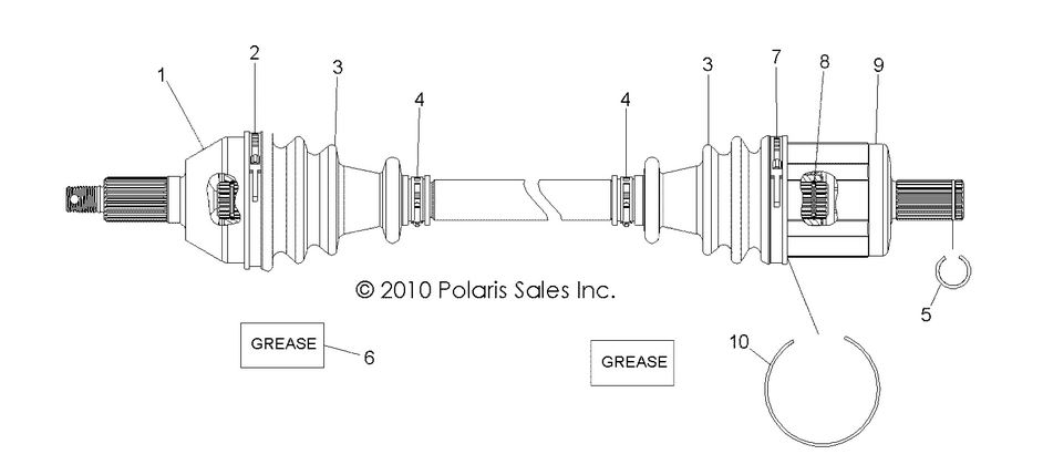 DRIVE TRAIN, FRONT DRIVE SHAFT