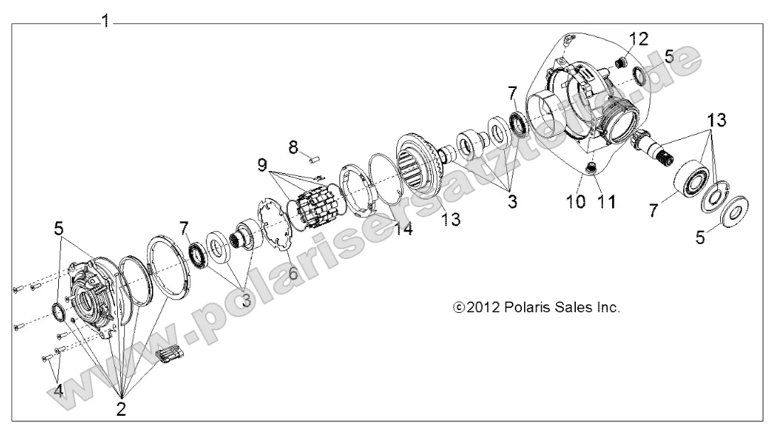 Drive Train, Front Gearcase Internals Drive Train, Front Gearcase Internals