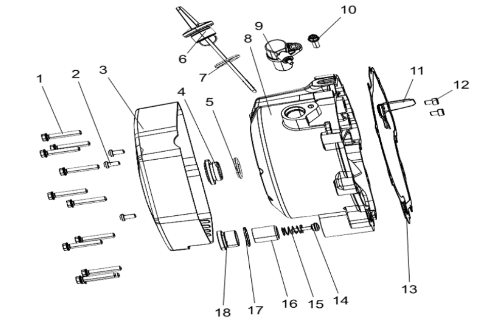 Motorabdeckung Rechts