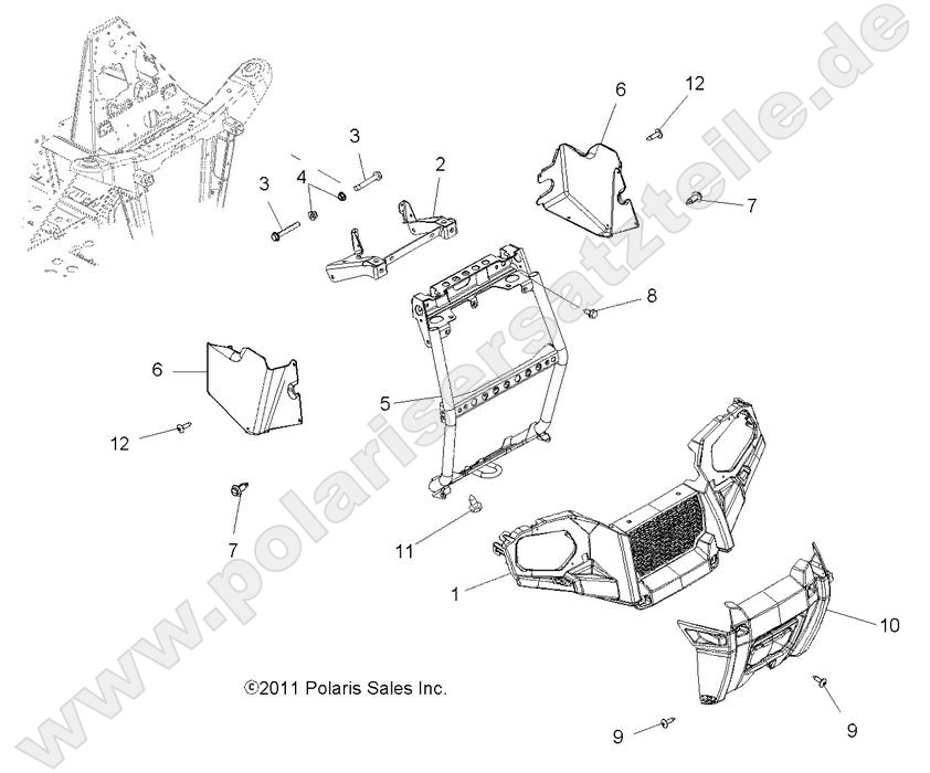 BODY, FRONT BUMPER and MOUNTING