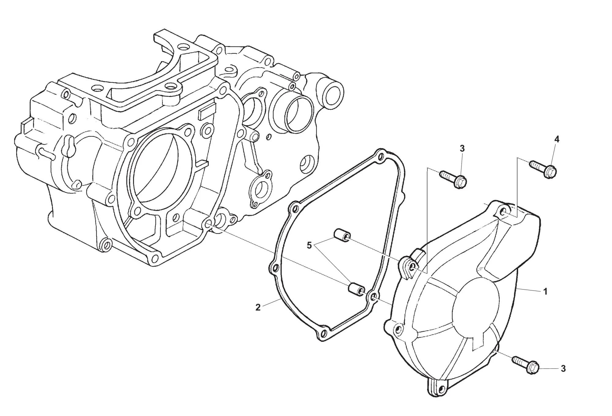 Motordeckel links Motordeckel links