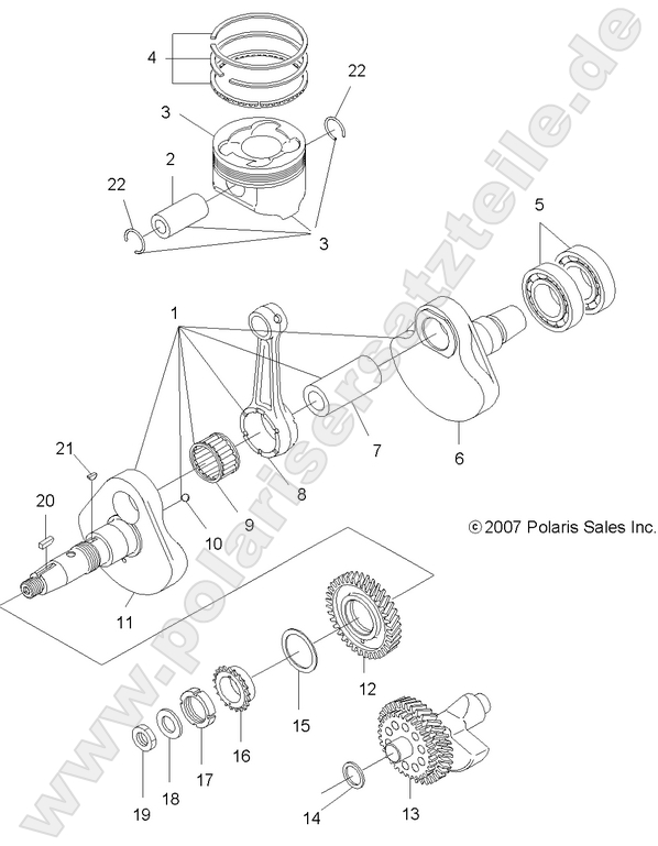 ENGINE, CRANKSHAFT and PISTON