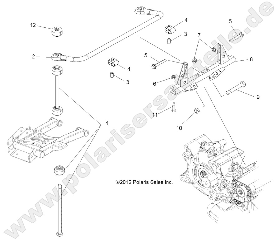 SUSPENSION, TORSION BAR SUSPENSION, TORSION BAR