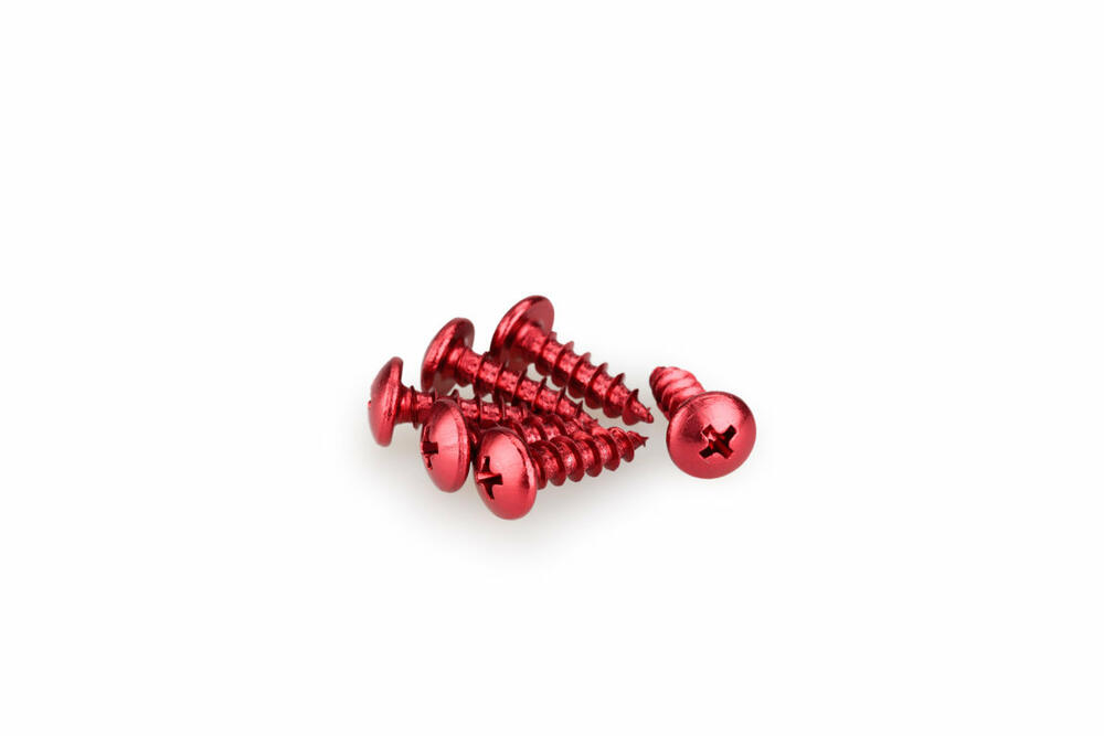 PUIG SCHRAUBEN-KIT (KUPPELFÖRMIG) M6X20MM. ROT - 2542R