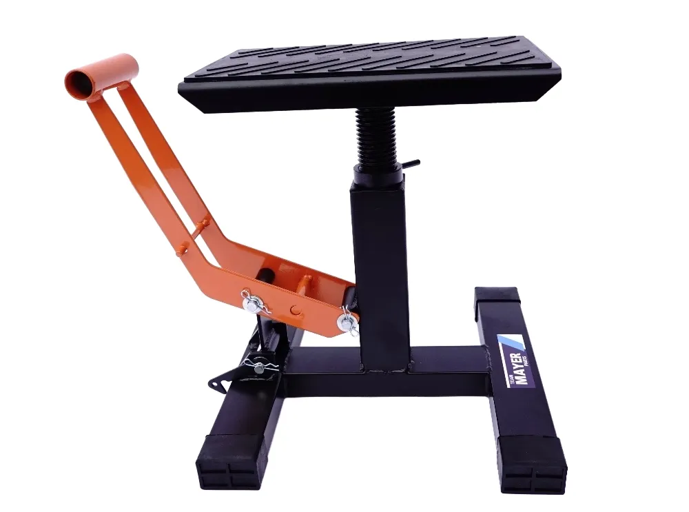 TMP Motocross & Enduro Hubständer Factory / MX Montageständer - schwarz-orange