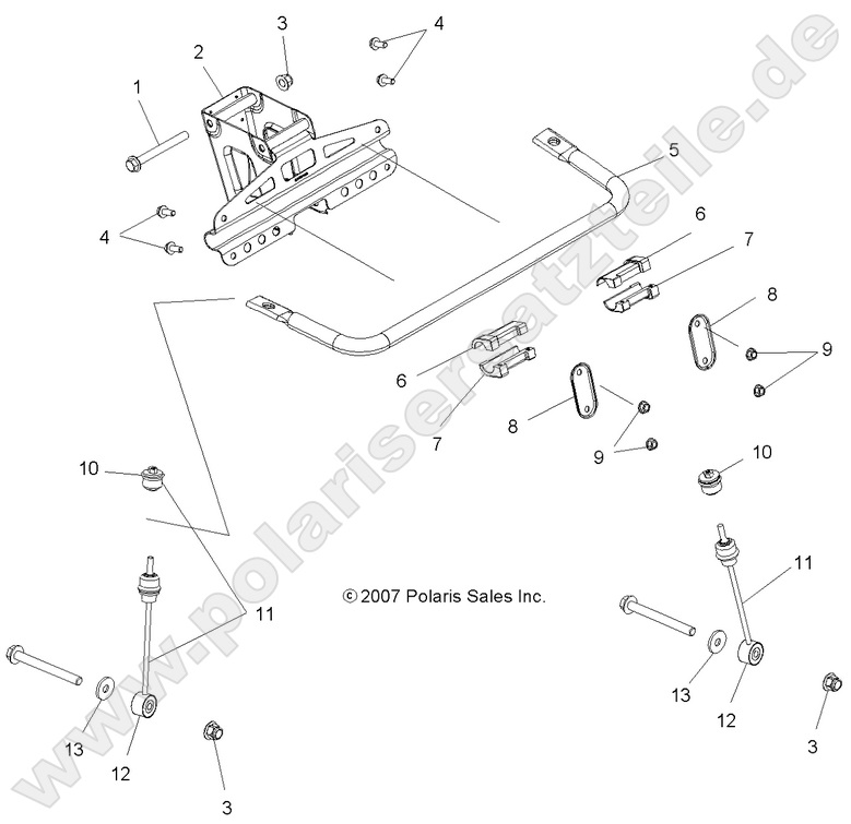 SUSPENSION, TORSION BAR SUSPENSION, TORSION BAR