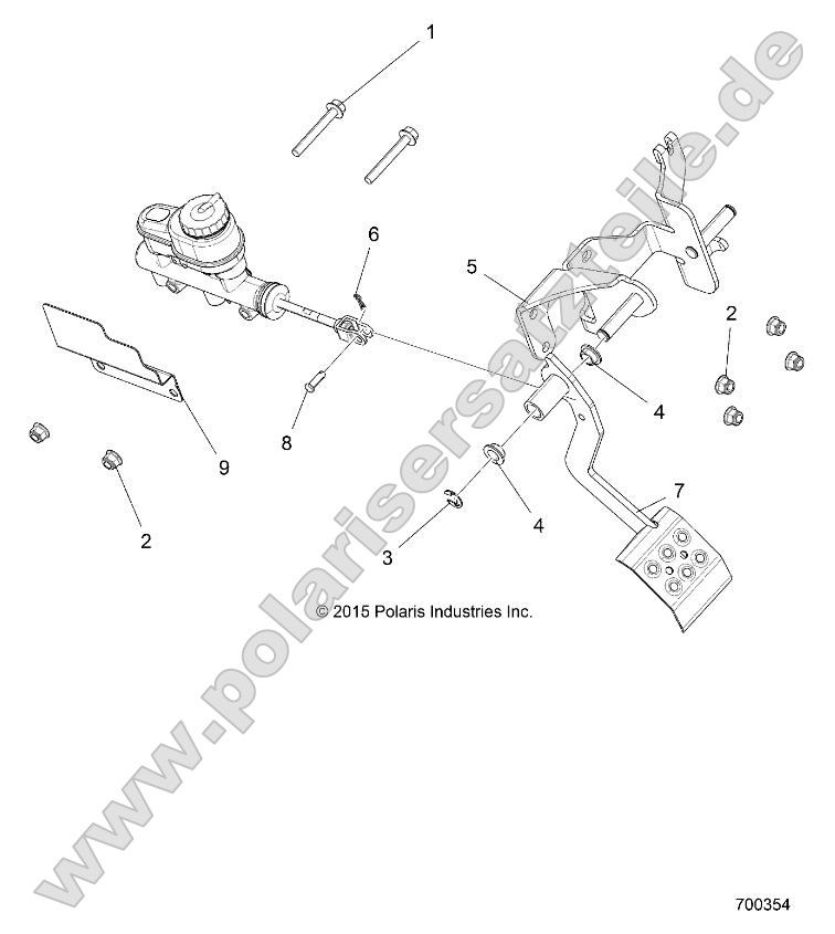 Brakes, Pedal and Master Cylinder Mounting